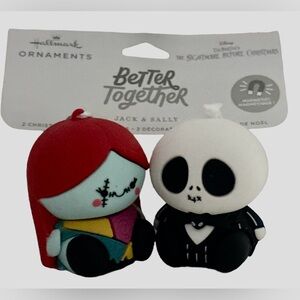 Hallmark Better Together The Nightmare Before Christmas Jack & Sally Ornaments